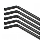 ●스트롱[빨대]7mm(검정/주름)