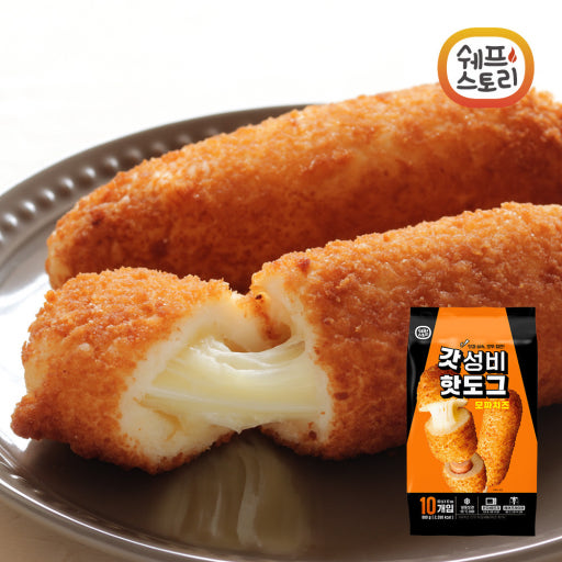 ▷우양-벌크[10입/낱개포장]모짜치즈핫도그800g