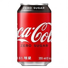 **제로**코카콜라(뚱)355ml캔(업소용)코카