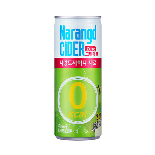 **그린애플**나랑드제로사이다245ml캔(동아오츠카)