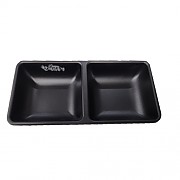 ●**블랙**한품그릇-2칸 단무지용기