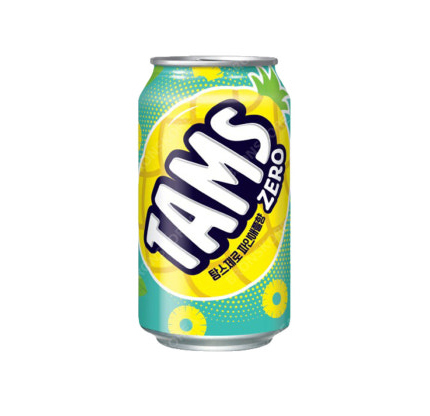 탐스제로파인애플(뚱)355ml캔(롯데칠성)